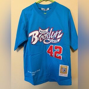 Headgear Classics Brooklyn Royal Giants Negro League Jersey 1936 Blue Sz Small